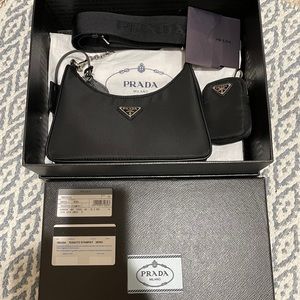 Prada tessuto 2005 re-edition nylon shoulder bags